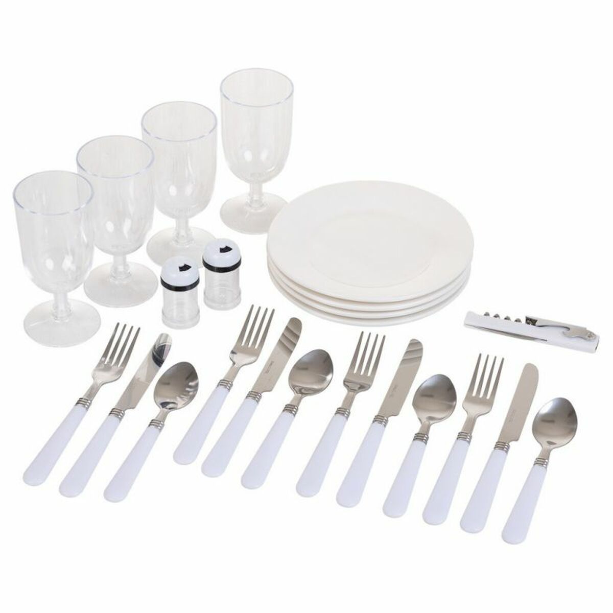 Cestino da Picnic Alexandra House Living Bianco vimini